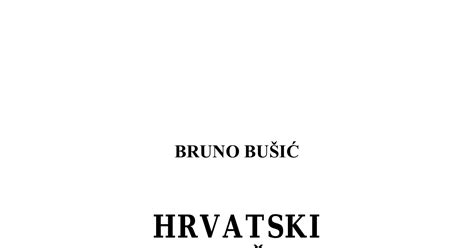 Bruno Buc5a1ic487 Hrvatski Ustac5a1e I Komunisti Pdf DocDroid