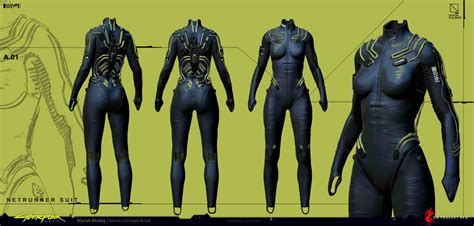 Artstation Cyberpunk 2077 Old Gen Netrunning Suit Marek Madej