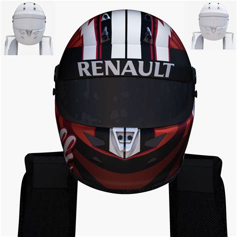 Hulkenberg helmet 2017 3D Model $65 - .c4d .ma .obj .fbx - Free3D