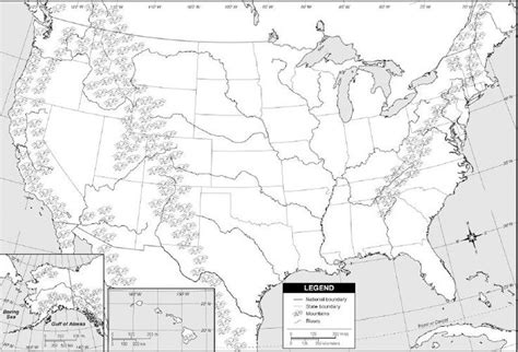 THE UNITED STATES: PHYSICAL MAP QUIZ-Bodies of Water Part 1 Diagram ...