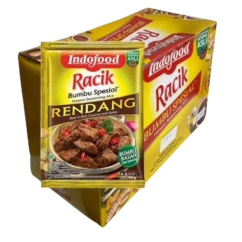 indofood racik rendang instant seasoning mix   pack authentic