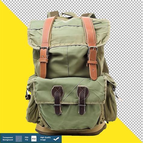 Mochila Isolada Em Fundo Branco PNG Transparente PSD PSD Premium