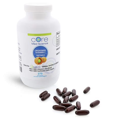 Liposomal Vitamin C By Core Med Science Mg Softgels Quali