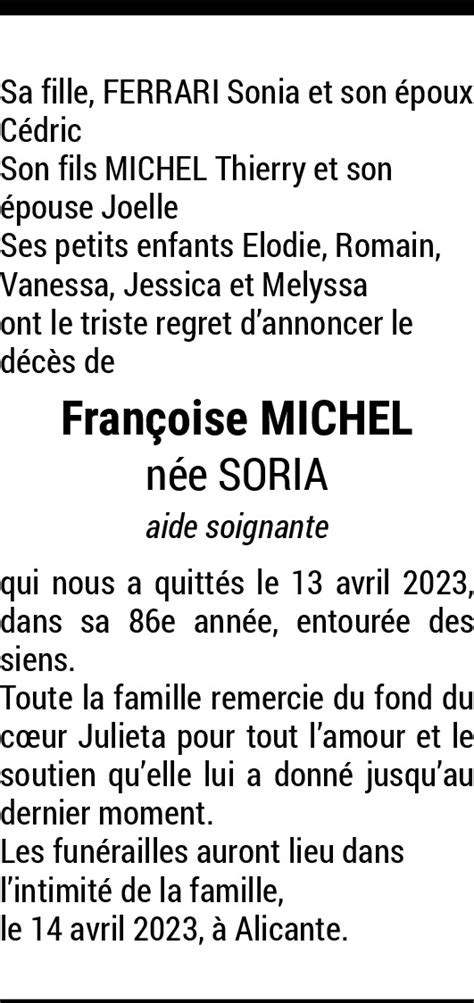 Fran Oise Michel Soria Hommages