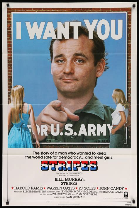 Bill Murray Stripes Poster