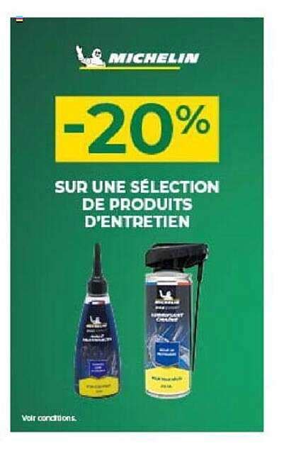 Promo Produits D Entretien Michelin Chez Feu Vert ICatalogue Fr