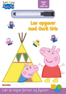 Peppa Pig L R Med Gurli Gris Skriv Og Visk Ud Lav Opgaver Med