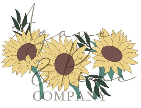 Sunflower Template Laser Ready Sunflower Template Templates