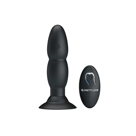 Plug Anal Vibrador Esfincter Rotativo Ventosa E Remoto Sem Fio