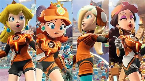 Mario Strikers Battle League Peach Daisy Rosalina And Pauline Gameplay Comets Youtube