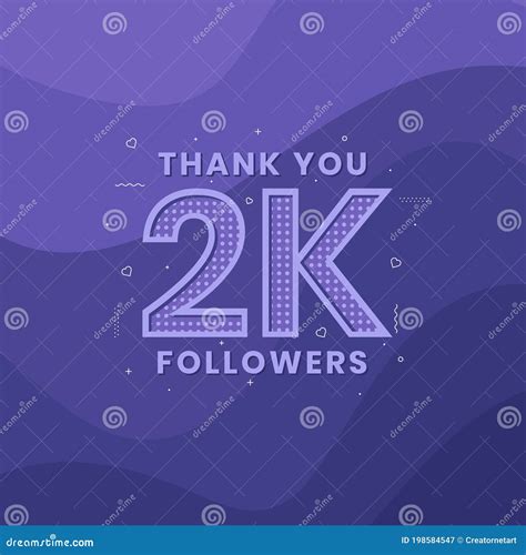 Thank You K Followers Greeting Card Template For Social Networks