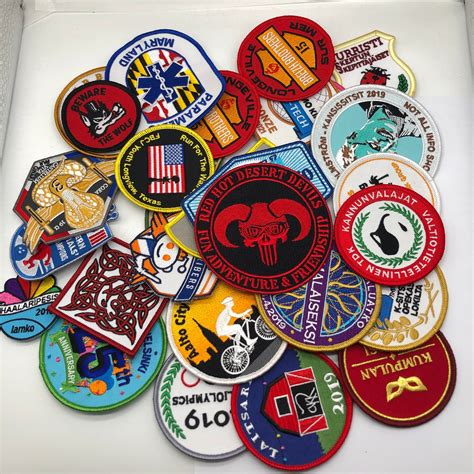 35pcs Custom Embroidered Patch Embroidered Logo Patch Custom Etsy