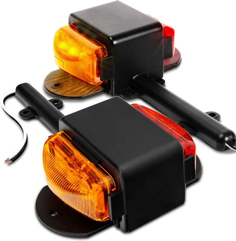 Amazon True Mods Pc Amber Red Led Trailer Fender Light Set