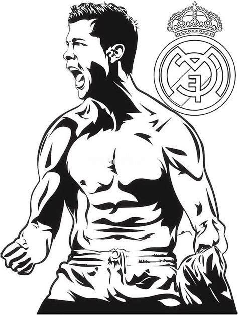 Cristiano Ronaldo Coloring Pages