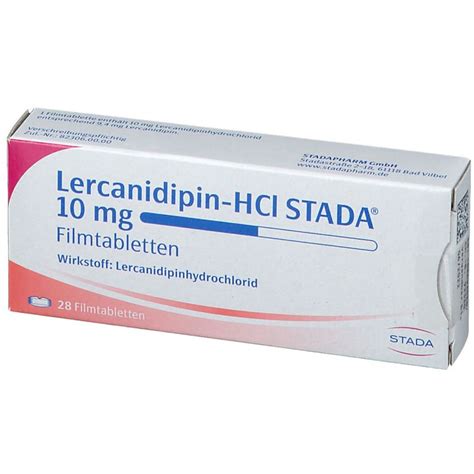 Lercanidipin Hcl Stada® 10 Mg 28 St Mit Dem E Rezept Kaufen Shop Apotheke