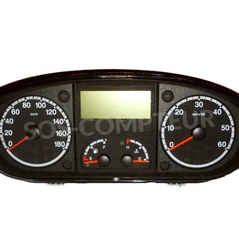 Réparation Compteur Fiat Ducato Ecran LCD Fond Vert Ecriture Noire