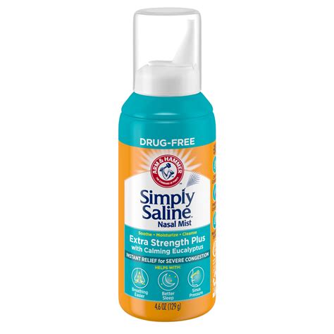 Simply Saline Extra Strength Plus With Calming Eucalyptus For Severe