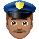 Man Police Officer Medium Skin Tone On Apple IOS 10 0