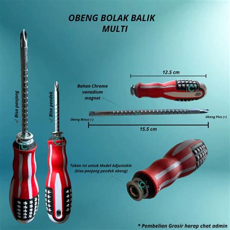 Jual Obeng Bolak Balik Plus Minus Magnet Amerika Inch Dan Inch