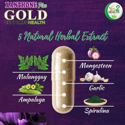 Xanthone Plus Gold Food Supplement Capsules Yes Health Shopee