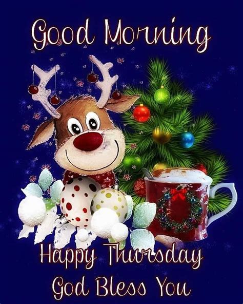 Happy Reindeer Good Morning Happy Thursday Pictures Photos And