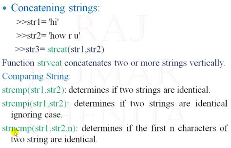 Lecture 38 String Functions In Matlab Matlab Programming