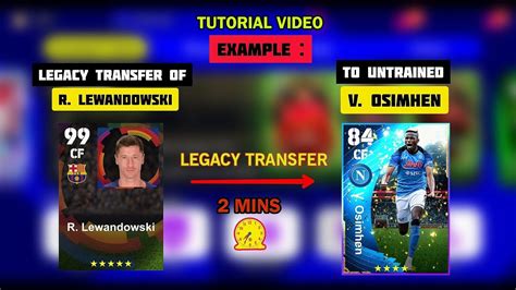 Legacy Transfer Tutorial Video How To Transfer Legacy Efootball