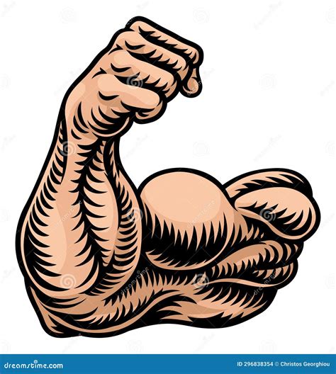 Bicep Muscle Vector Clip Art CartoonDealer 124333616