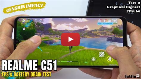 Realme C Genshin Impact Gaming Test Unisoc Tiger T Hz Display