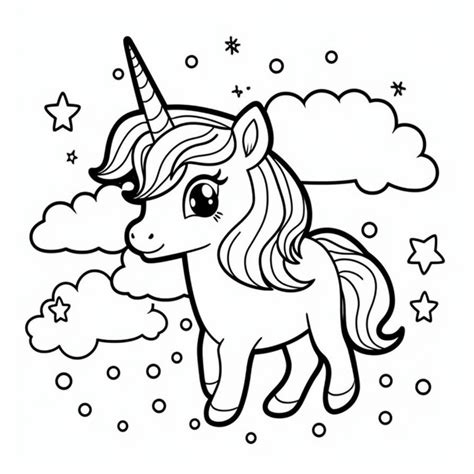unicorn kleurplaat makkelijk   kleurplatenkind  deviantart