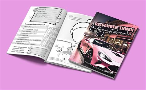 BEIFAHRER INNEN Autogästebuch Beifahrer Gästebuch für Mädchen