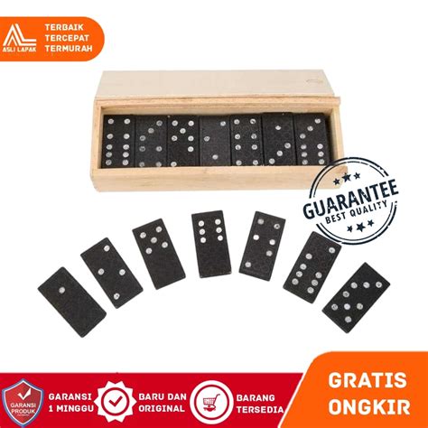 Mainan Kartu Remi Gaple Kartu Domino Dadu Board Game Unik Kayu Dengan