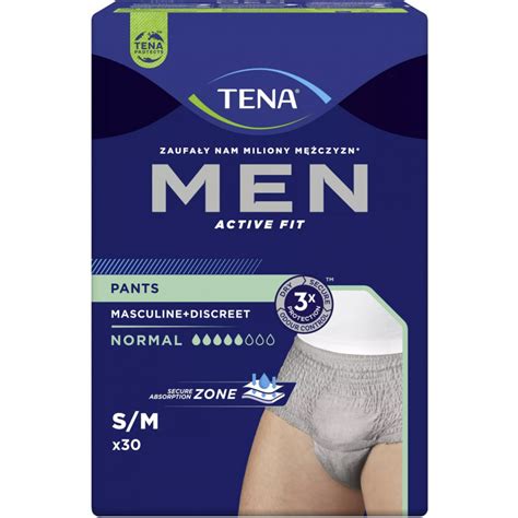 Tena Men Pants Normal Grey Majtki Ch Onne Dla M Czyzn