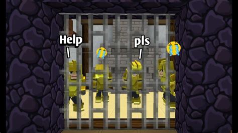 Bribing And Trapping Noobs In Unbreakable Cage Bedwars Blockman Go