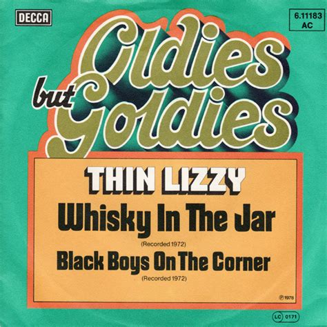 Thin Lizzy Whisky In The Jar Black Boys On The Corner 1978 Vinyl