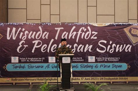 Buka Kegiatan Wisuda Tahfidz Yayasan Al Hasanah Ini Pesan Gubernur