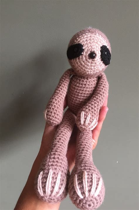 Handmade Crochet Cuddly Sloth - Etsy