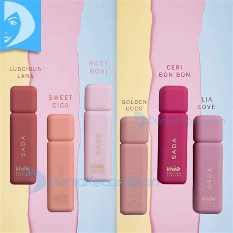 Jual Sada Khelir Cotton Liptint Pewarna Bibir Lip Tint Sada By Cathy