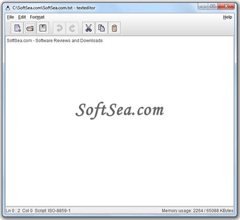 Screenshot Of Portable Texteditor