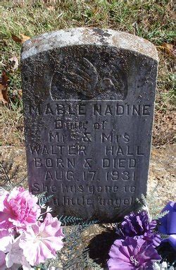 Mable Nadine Hall M Morial Find A Grave