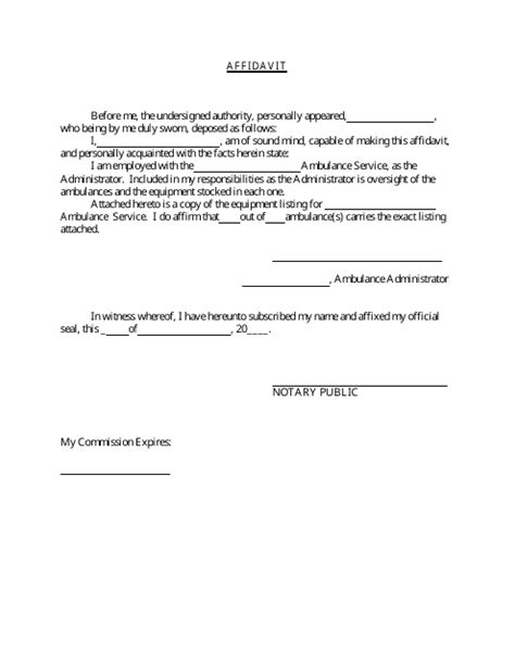 Missouri Affidavit Fill Out Sign Online And Download Pdf Templateroller