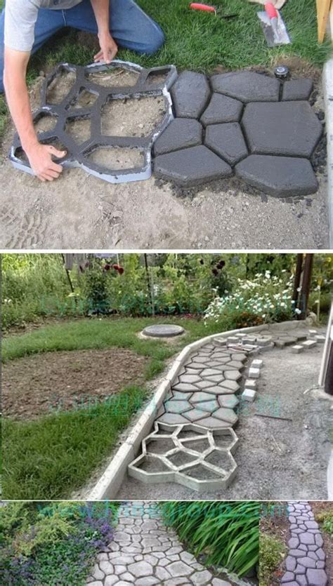 Concrete Garden Stepping Stone Diy Project Concrete Garden Garden