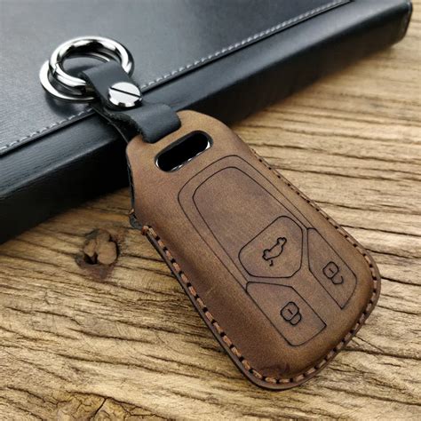 Handmade Leather Car Styling Key Cover Case For Audi A L Tt