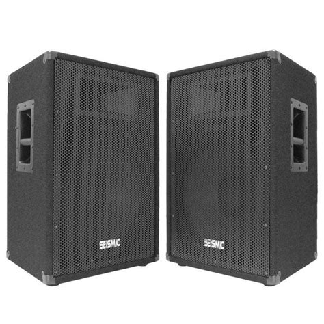 Pair Dual 15" PA Speakers | 15 Inch DJ LoudSpeakers | Dual 15" Band Speakers | Dual 15" Karaoke ...