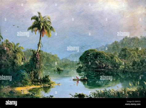 Tropical Landscape ca. 1855 Frederic Edwin Church 1826-1900 American ...