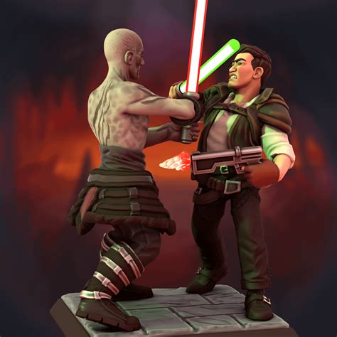 Some KotOR 2 characters, some showing off the new items : r/HeroForgeMinis