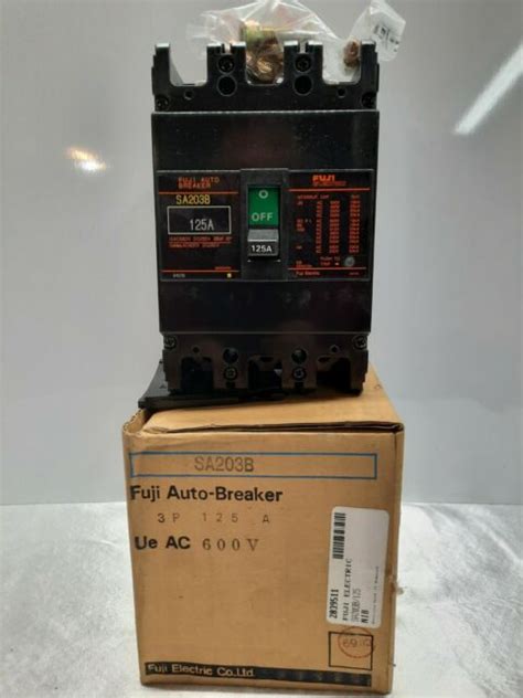 Fuji Electric Auto Breaker 225a 3 Pole SA203B 600v For Sale Online EBay