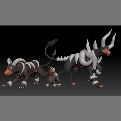 Pokemon Houndour Evolution