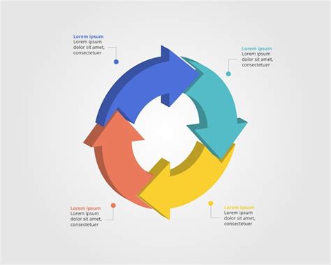 Premium Vector 4 Arrow Template For Infographic For Presentation For 4 Element