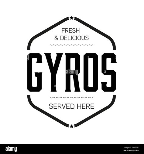 Delicious Gyros Sign Vintage Stamp Stock Vector Image Art Alamy